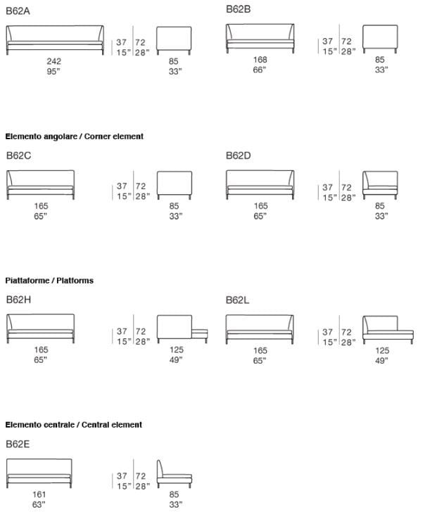 Съемный угловой диван из ткани Paola Lenti KIMONO ARCH-00103951 - Вид №4