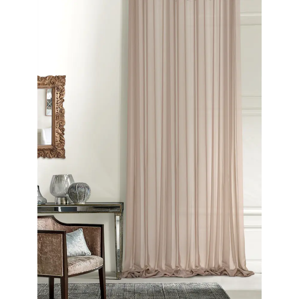 Тюль на ленте «Виола» 300x320 см цвет розовый MIAMOZA STLM-2132991 - Вид №4