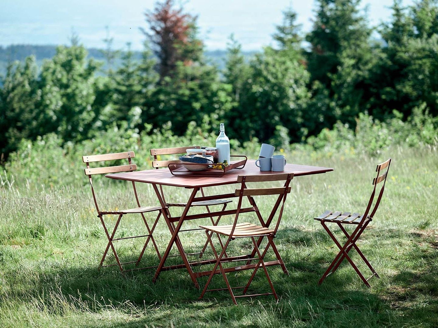 Стальной складной прямоугольный садовый стол Fermob ARCH-00003210 - Вид №3