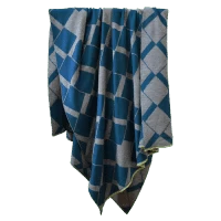 Плед MY HOME APERO ДИЗАЙНЕРСКИЕ, ОРНАМЕНТ 010373 Серый;синий