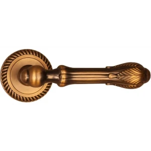 Ручки дверные на розетке Puerto AL 512-17, алюминий, цвет кофе