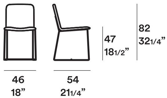 JESSE Санный стул с обивкой из ткани Tully sun-id-1394328 - Вид №1