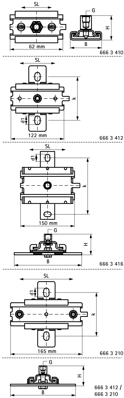 6663210 BIS Скользящие опоры (тип ES) для монтажа при осевом смещении walraven  - Вид №1