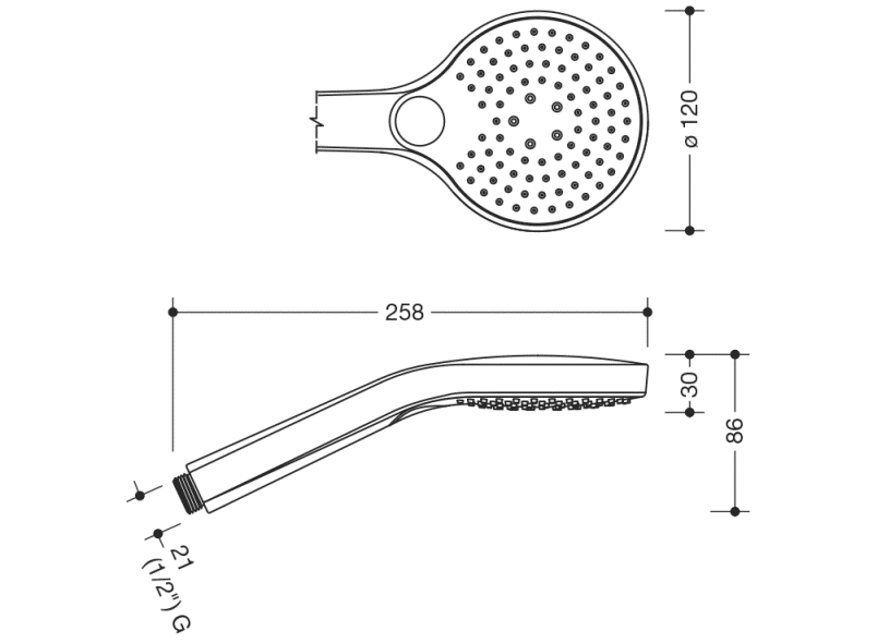 950.33.E076 ручной душ HEWI Universalprodukte  - Вид №1