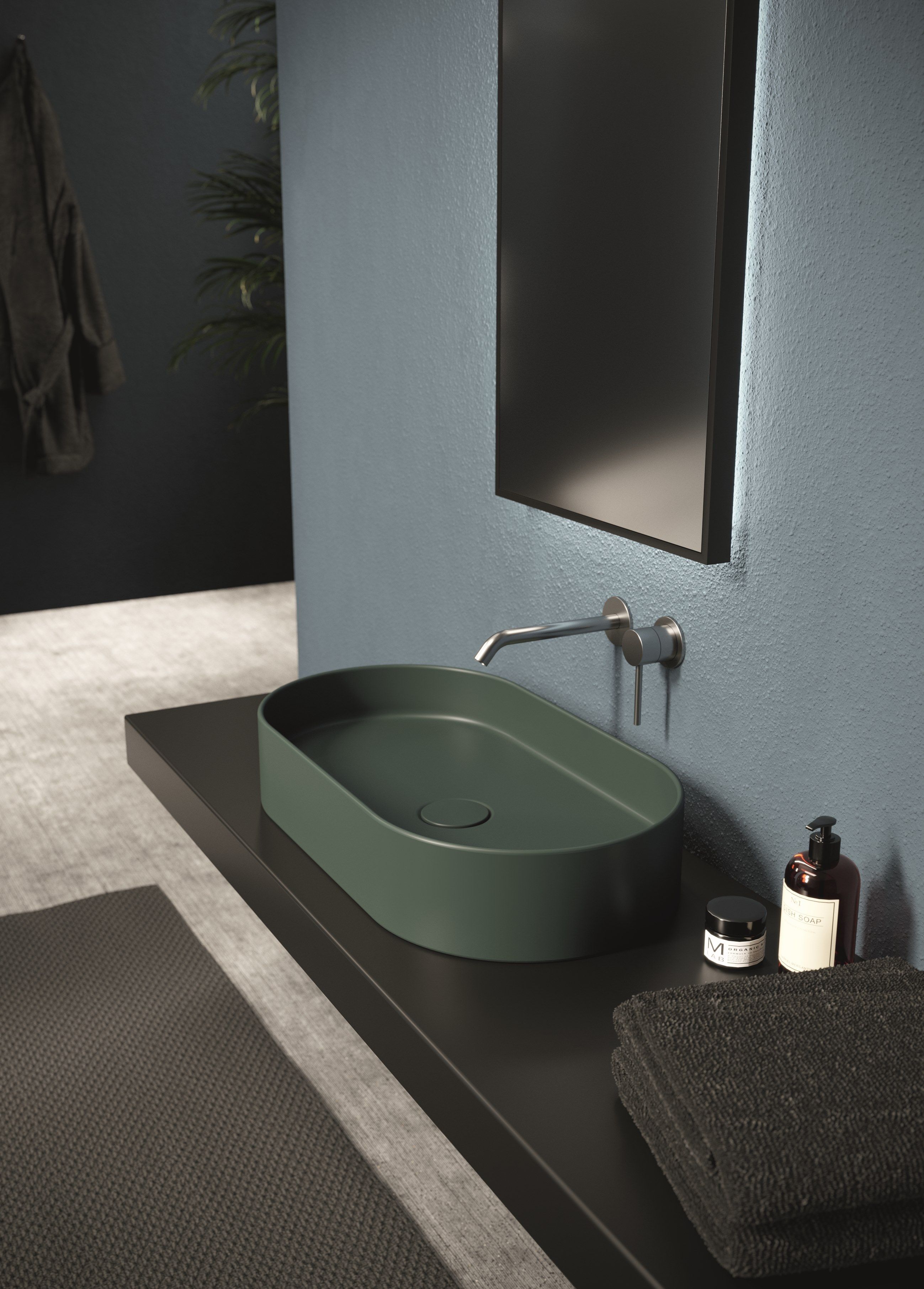 Керамическая овальная столешница Alice Ceramica HIDE ARCH-00111486 - Вид №1