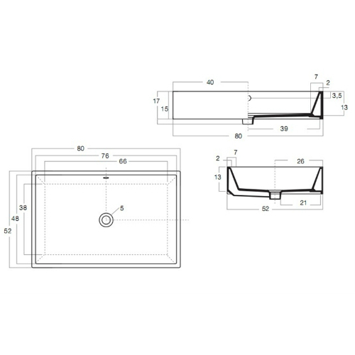 41709 Накладная раковина на столешницу  овальная Santreyd  - Вид №6