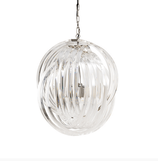 Люстра Marco Polo M от Eichholtz прозрачная 109570 EICHHOLTZ ДИЗАЙНЕРСКИЕ, EICHHOLTZ, ШАР 061538 Прозрачный  - Вид №1