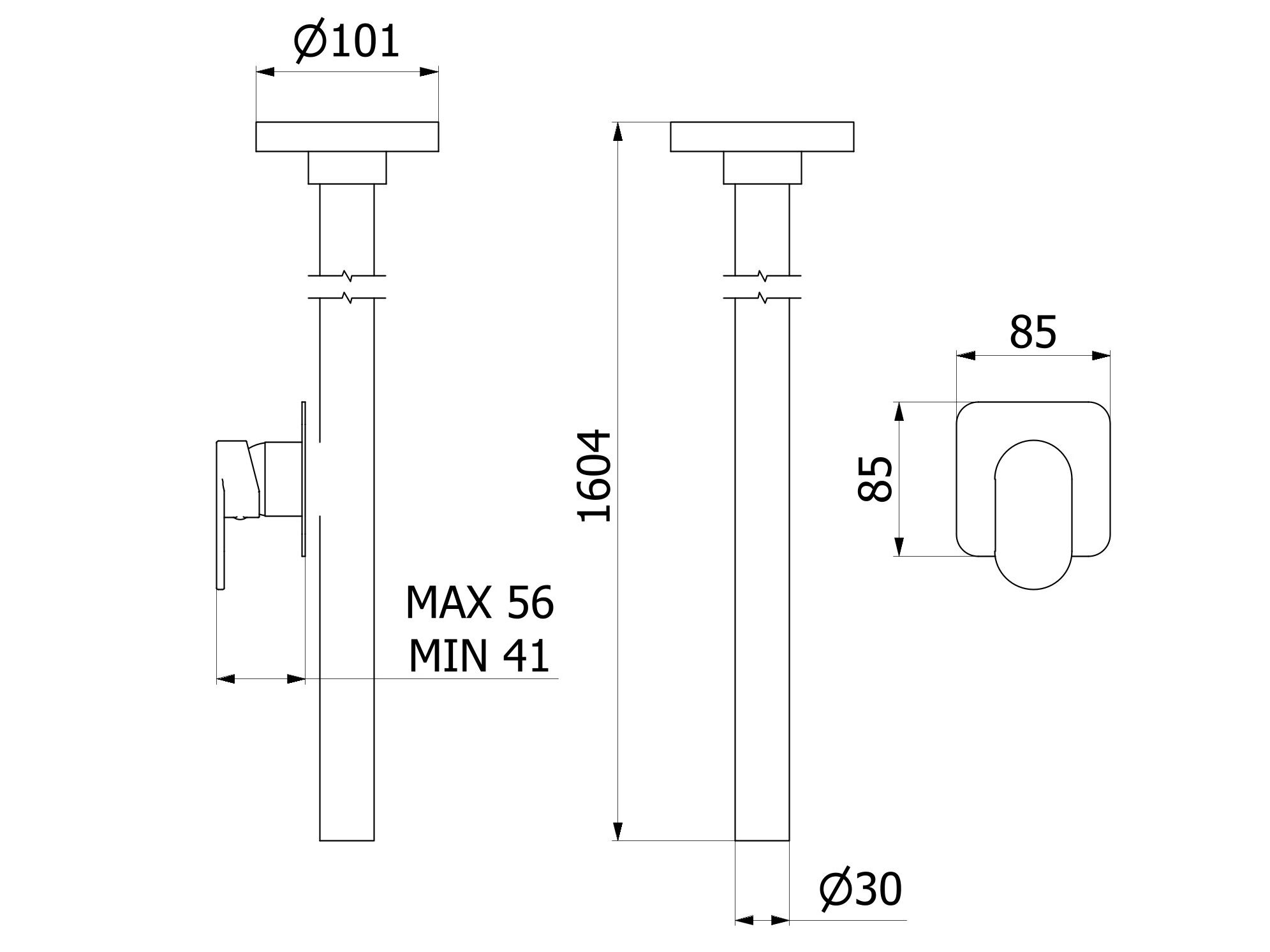 Однорычажный смеситель для раковины с 2 отверстиями IB Superbox ARCH-00037688 - Вид №3