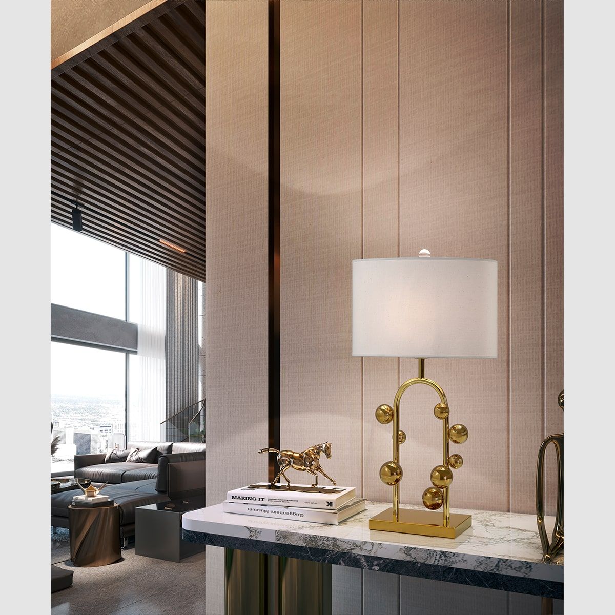 Настольная лампа из нержавеющей стали K-Lighting Тиазол ARCH-00046887 - Вид №1