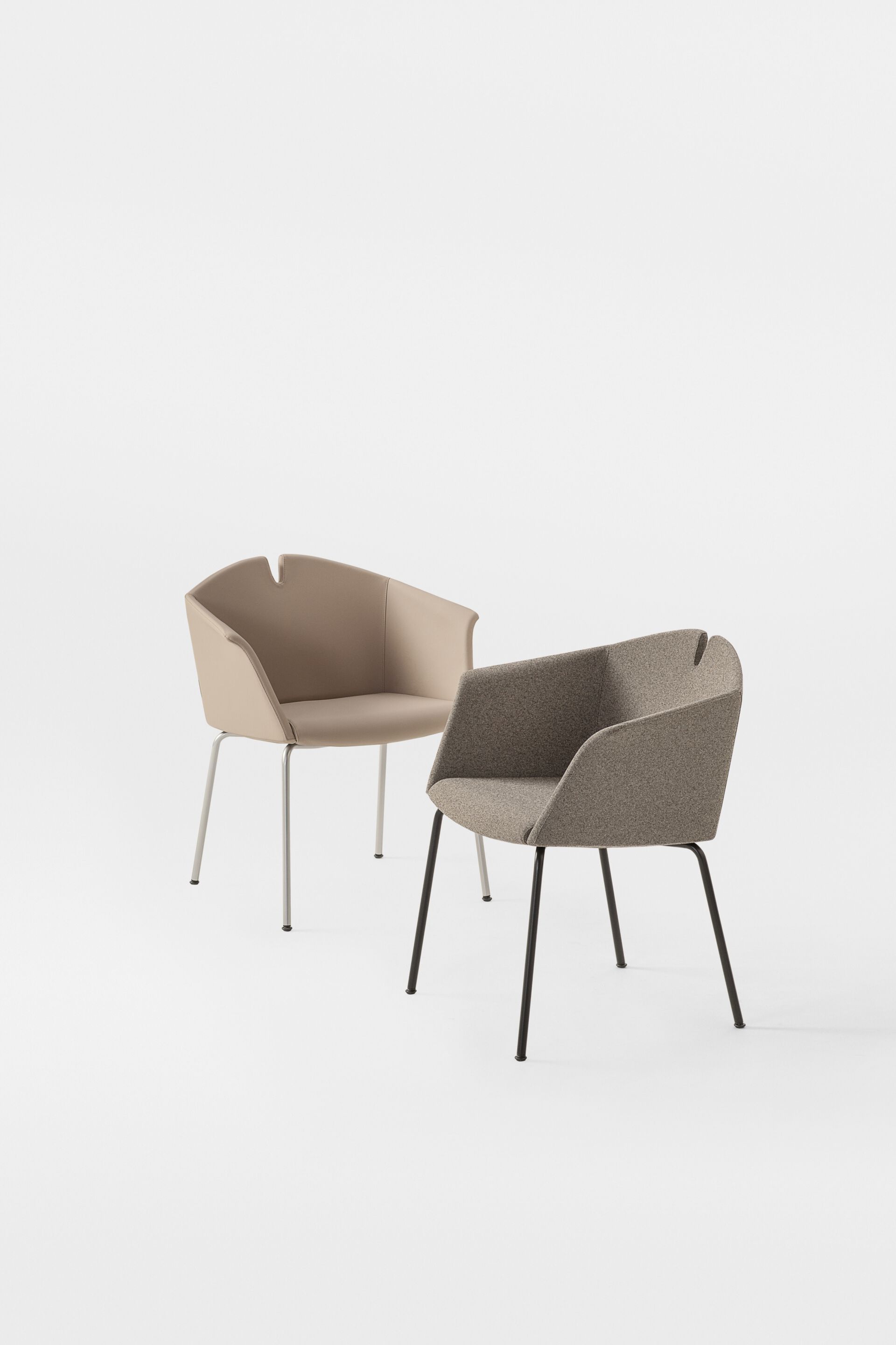 Кожаный стул с подлокотниками Kastel Kuad ARCH-00098849