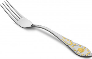 10666796 Русские самоцветы Вилка столовая Русские самоцветы, серебро 925 Серебро 925