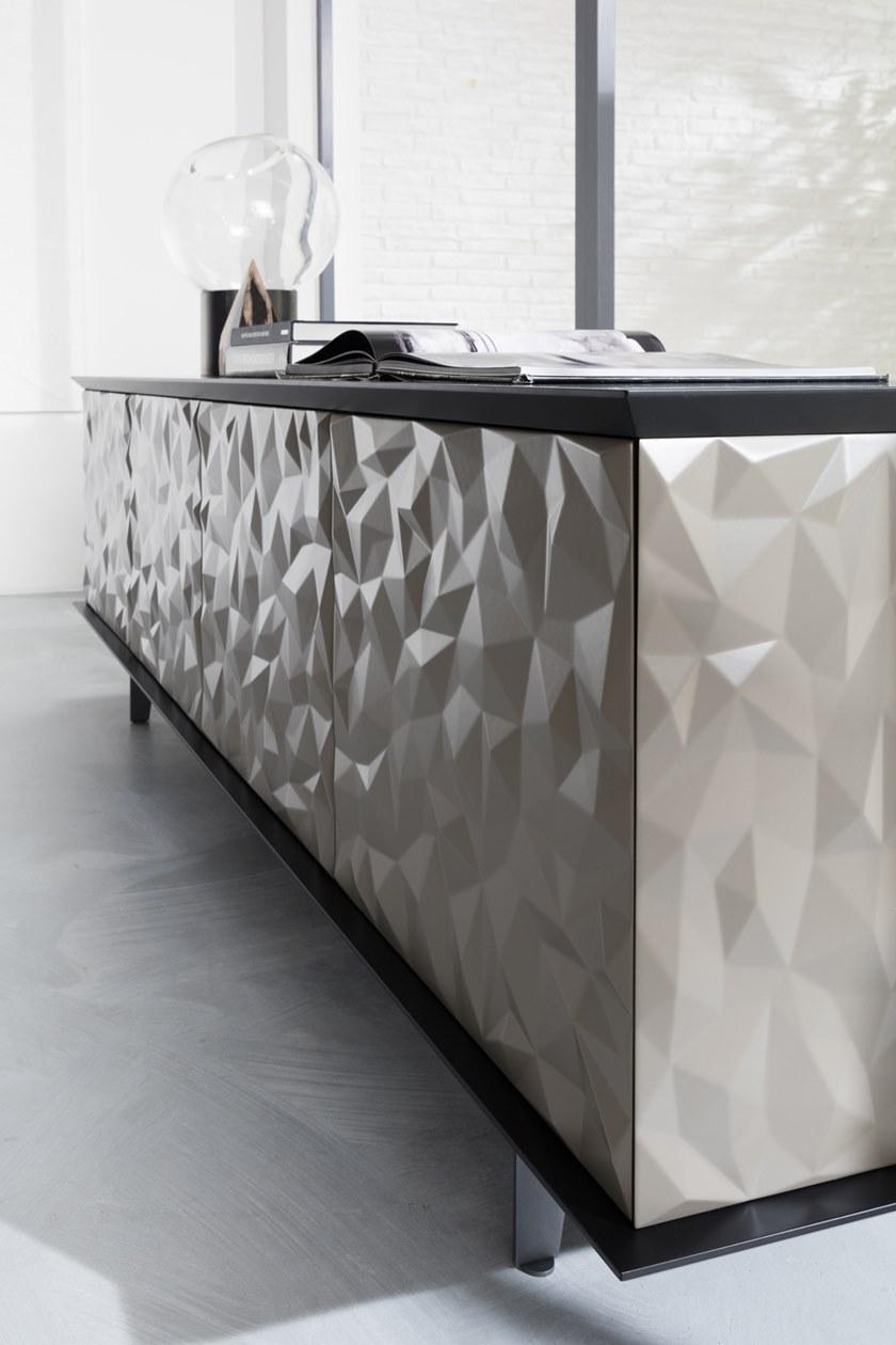 Ozzio Italia Буфет лакированный с распашными дверцами  X305  - Вид №4