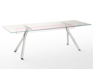 Прямоугольный Хрустальный стол