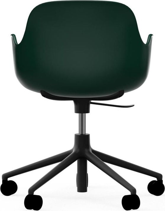 606154 Кресло Swivel 5W Gaslift Black Alu Green Normann Copenhagen Form - Вид №3