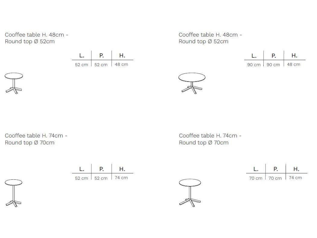 Низкий садовый журнальный столик в HPL FREZZA Flamingo Outdoor ARCH-00076033 - Вид №3