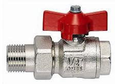 Кран шаровый 1 с нак.гайкой дрос (б) мод.098 098