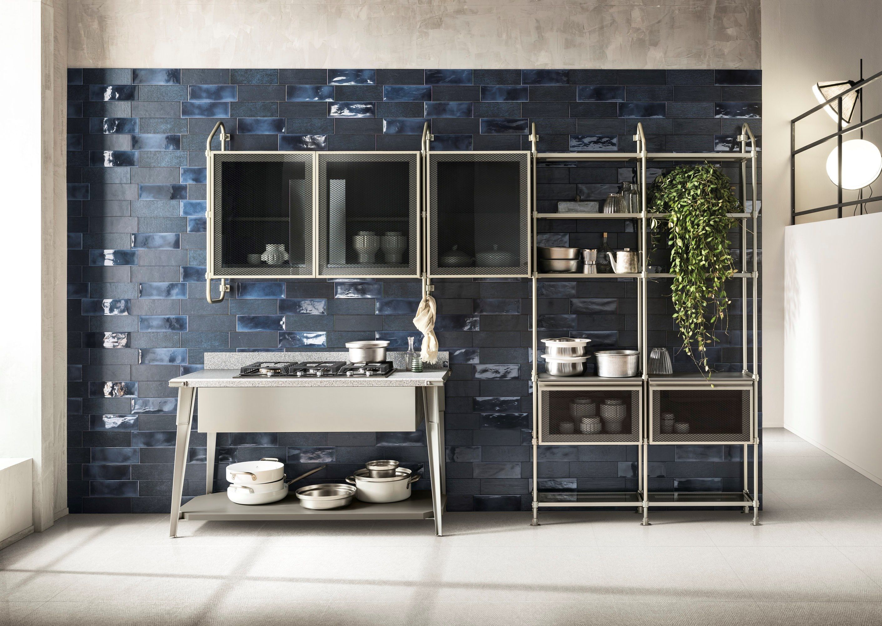 Внутренняя отделка керамогранита с металлическим эффектом IRIS Ceramica Diesel Living ARCH-00012899 - Вид №3