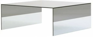 Cappellini Низкий прямоугольный журнальный столик из стекла