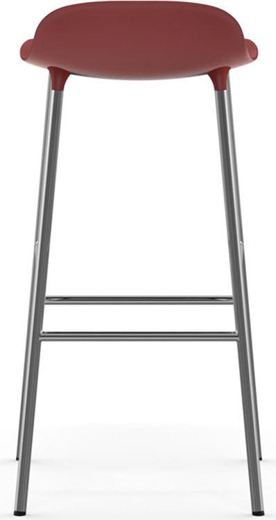 603167 Barstool 75 cm Chrome Red Normann Copenhagen Form - Вид №3