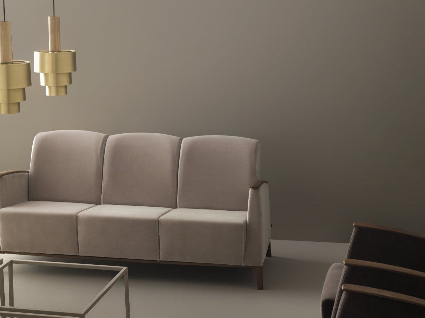 3-местный тканевый диван PIAVAL MAMY-Contract ARCH-00079131 - Вид №1