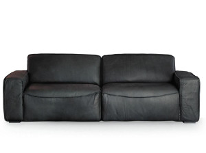 3-местный кожаный диван