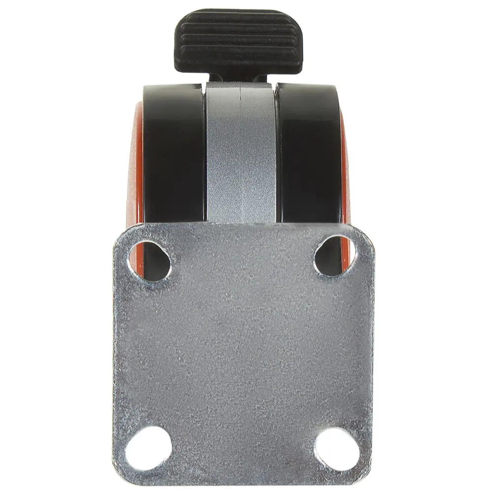 Колесо N107BL/RD, 60 мм поворотное с тормозом, цвет красный 13785409 STLM-2064746 BOYARD  - Вид №2