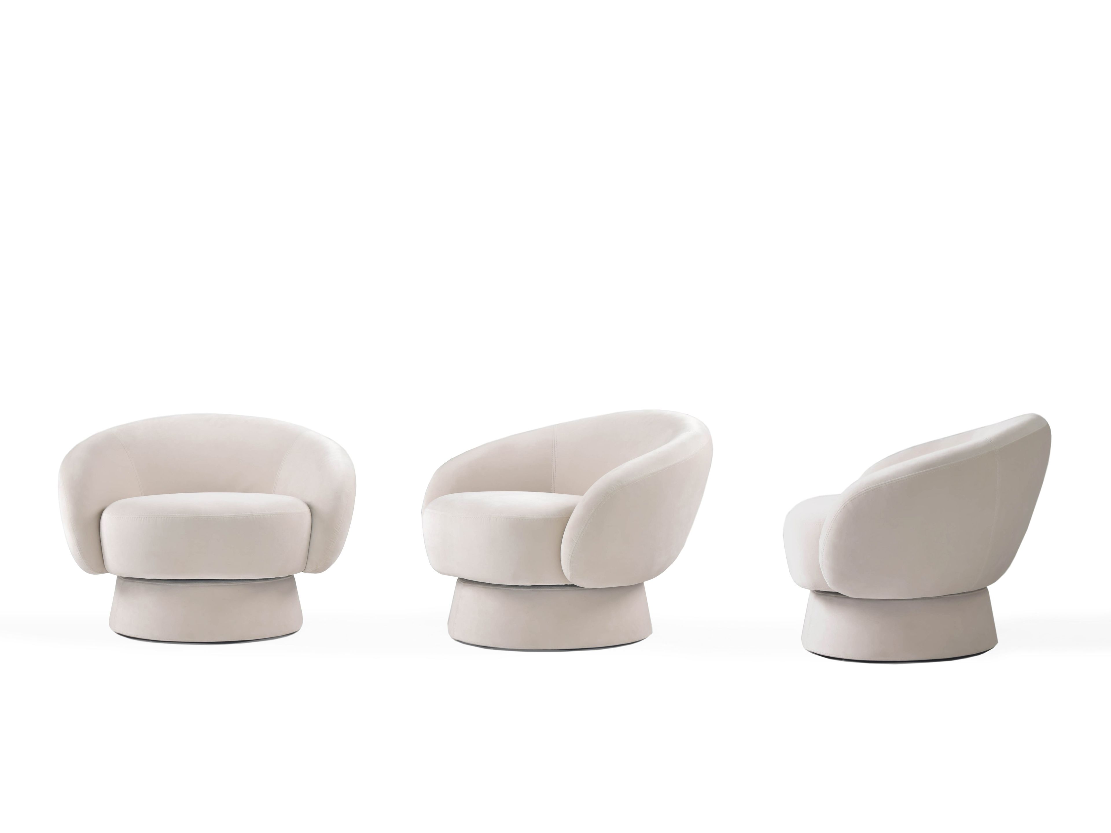 Тканевое вращающееся кресло с подлокотниками ABLE ALANA ARCH-00047576 - Вид №4