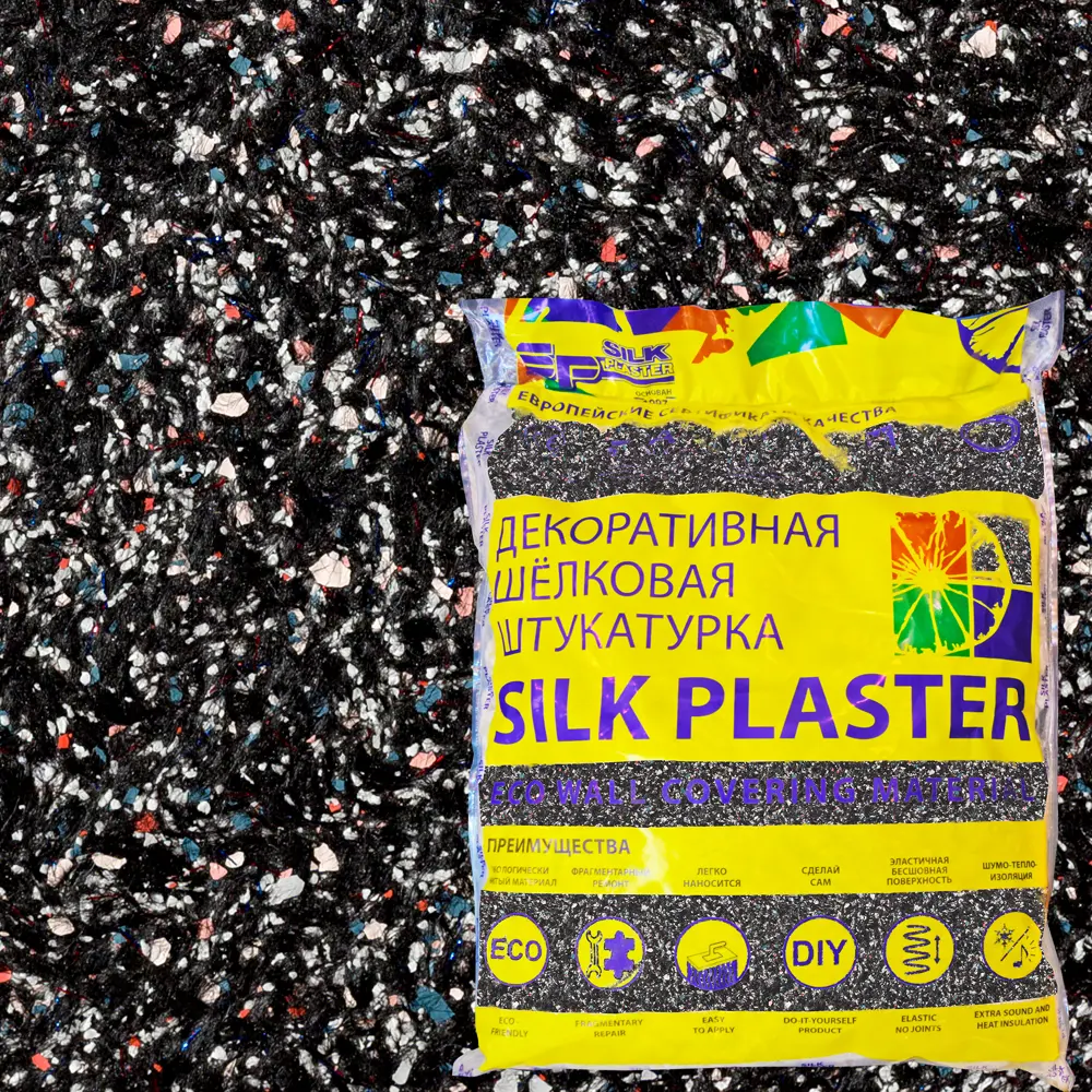 Жидкие обои Silk Plaster Ист 960 1.2 кг цвет чёрный STLM-2020761