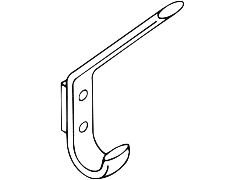 477.90.070 крючок для одежды HEWI System 111 | Polyamid  - Вид №20