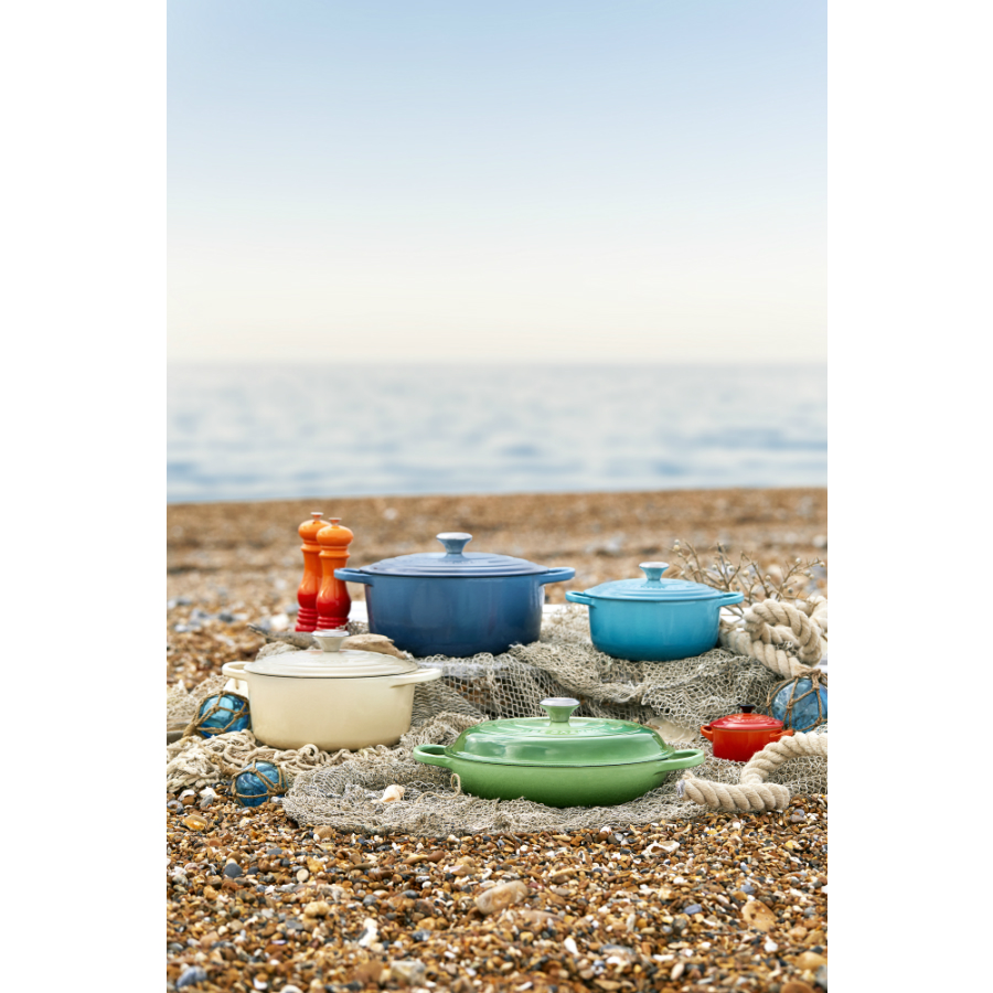 Кастрюля чугунная Le Creuset, Ø26 см, голубая 21177262002430 - Вид №2