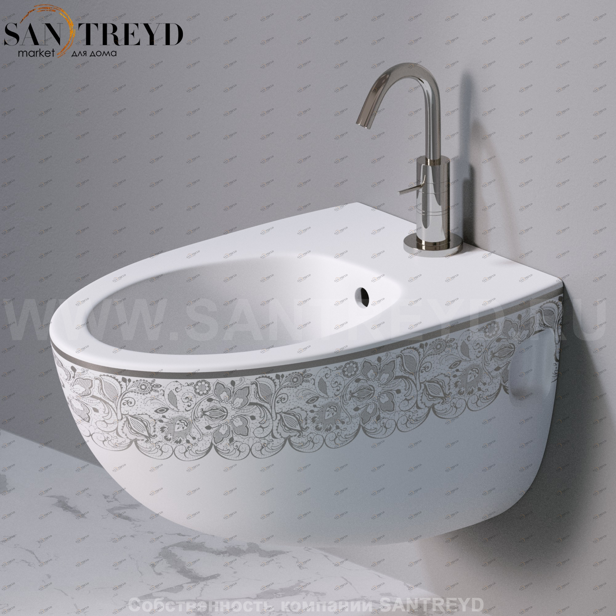 S512463P Биде подвесное OVAL A. e T. Italia AeT ITALIA