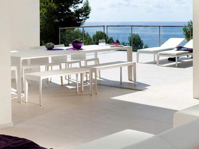 TRIBÙ Садовая скамейка из алюминия Mirthe 07436/07434 - Вид №2