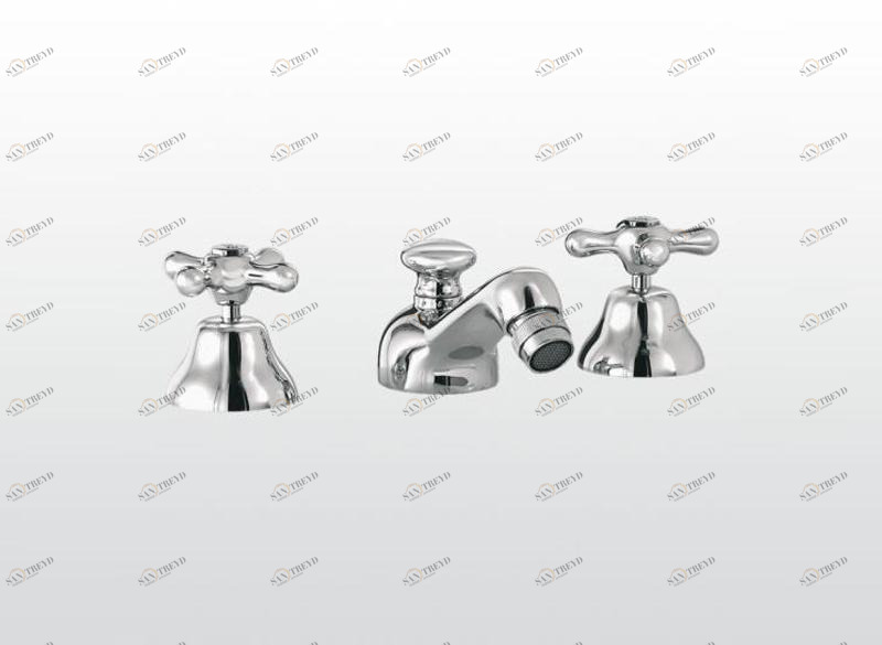 RUBINETTERIE STELLA Смеситель для биде на 3 отверстия с регулируемым изливом Roma sun-id-1424806