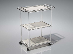 Стальная тележка для еды