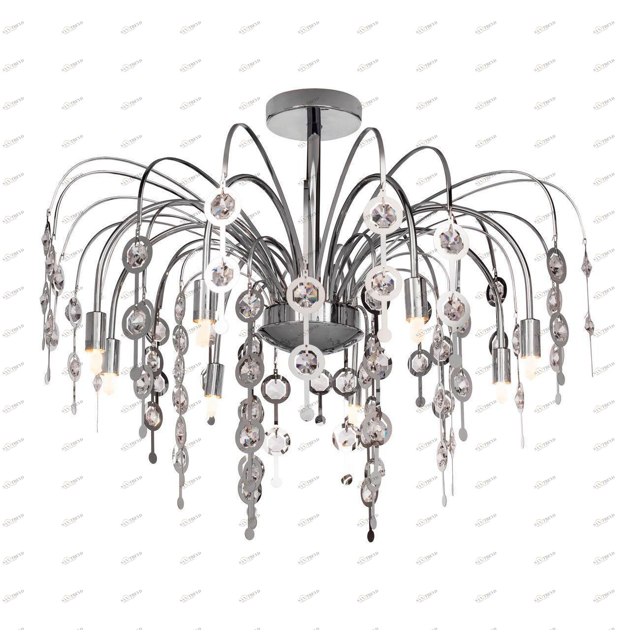 Потолочная люстра Silver Light Prestige 706.54.8 SILVER LIGHT ДИЗАЙНЕРСКИЕ, PRESTIGE 187886 Хром 