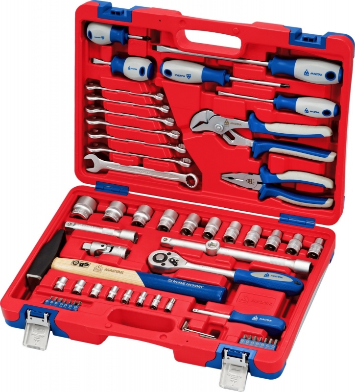 МАСТАК Набор инструментов универсальный, 58 предметов Верстакофф 01-058C