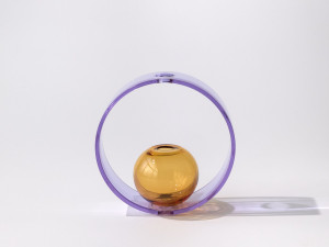 Ваза из дутого стекла