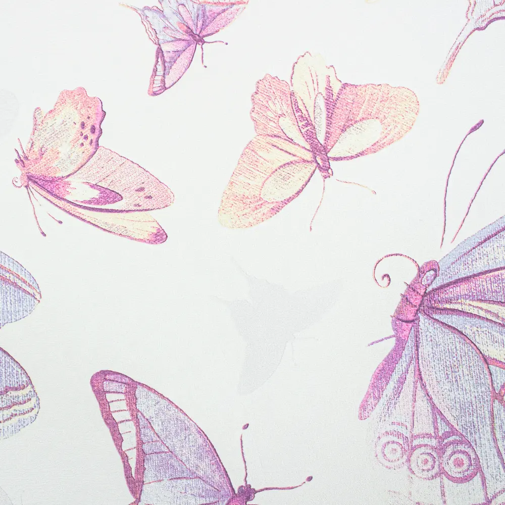 Обои флизелиновые Erismann Бабочки розовые 1.06 м ЭР60670-05 STLM-2162908 - Вид №2