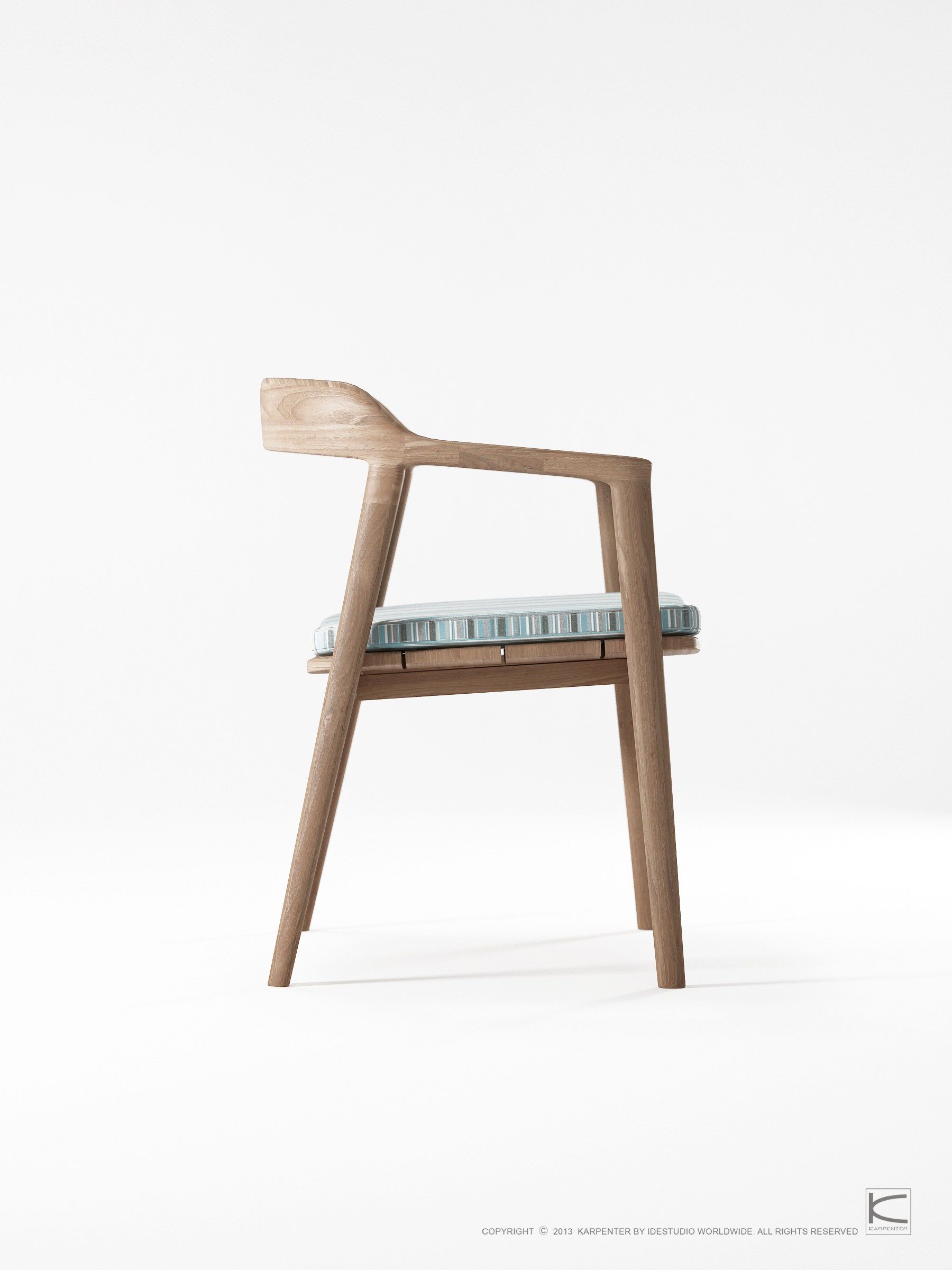 Стул из тикового дерева с подлокотниками KARPENTER Grasshopper Outdoor ARCH-00022537 - Вид №35