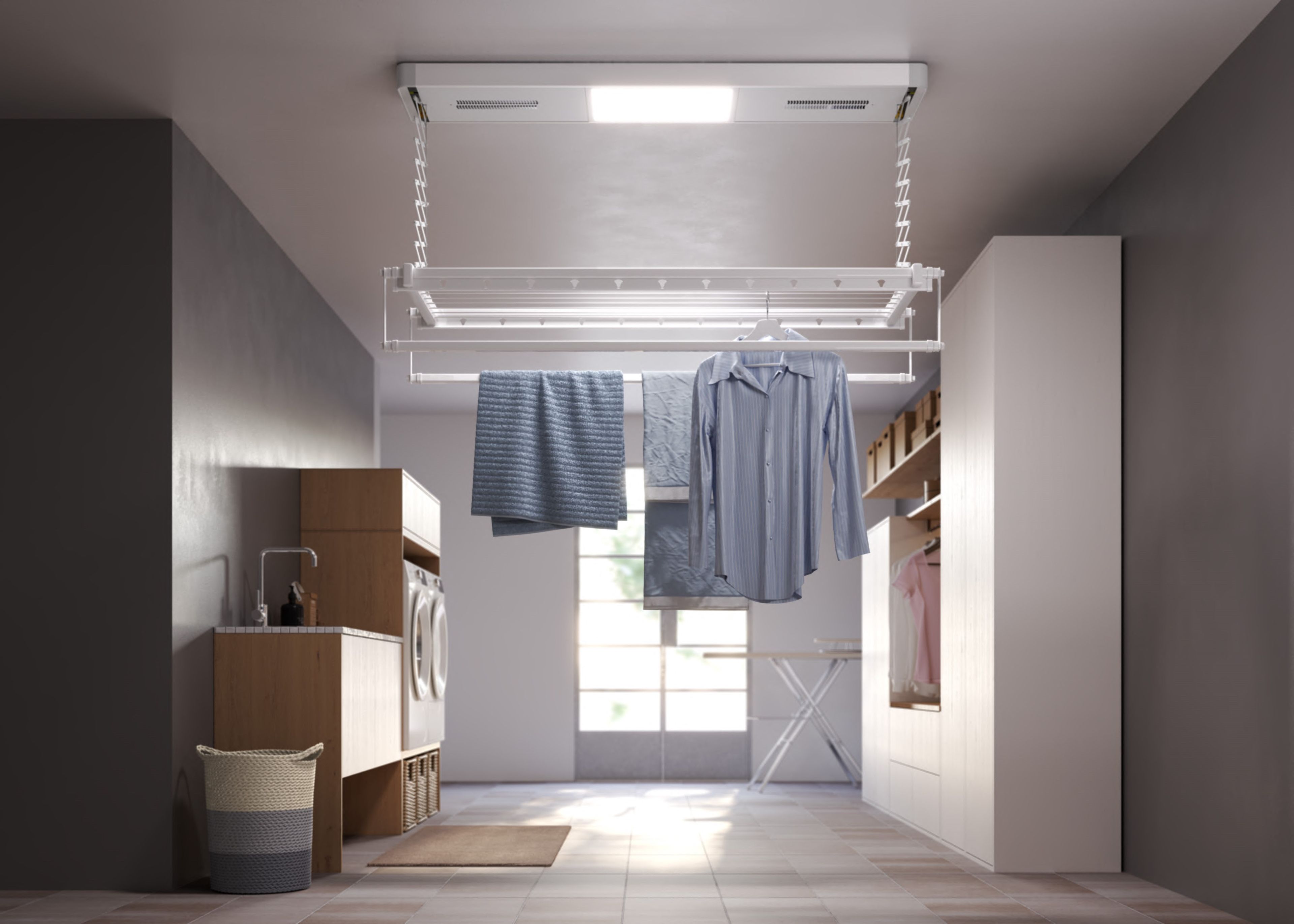 Привет-tech электрический потолок сушилка для одежды с дистанционным управлением Foxydry FOXYDRY PRO ARCH-00119814 - Вид №4