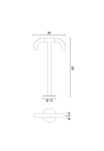 Напольная лампа из нержавеющей стали