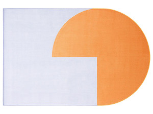 Ковер ручной работы с геометрическим рисунком