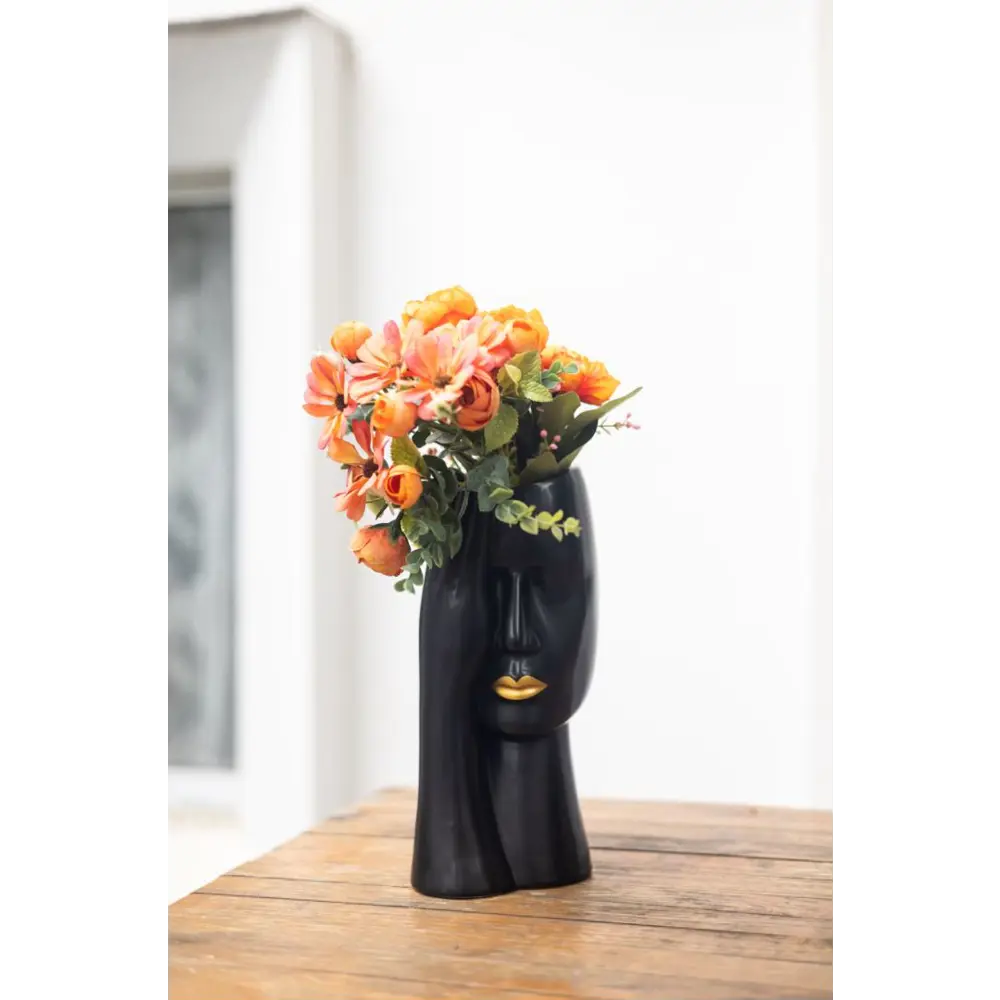 Santreyd Ваза «Лицо с розой» — керамическая декоративная ваза для интерьера 88977125 STLM-0814024 - Вид №1