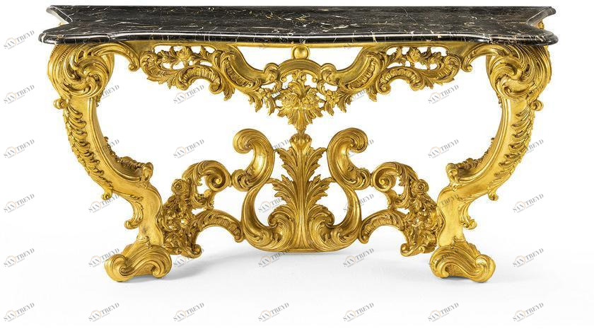 Прямоугольный мраморный консольный стол в классическом стиле Galleria Santreyd sun-id-1509819