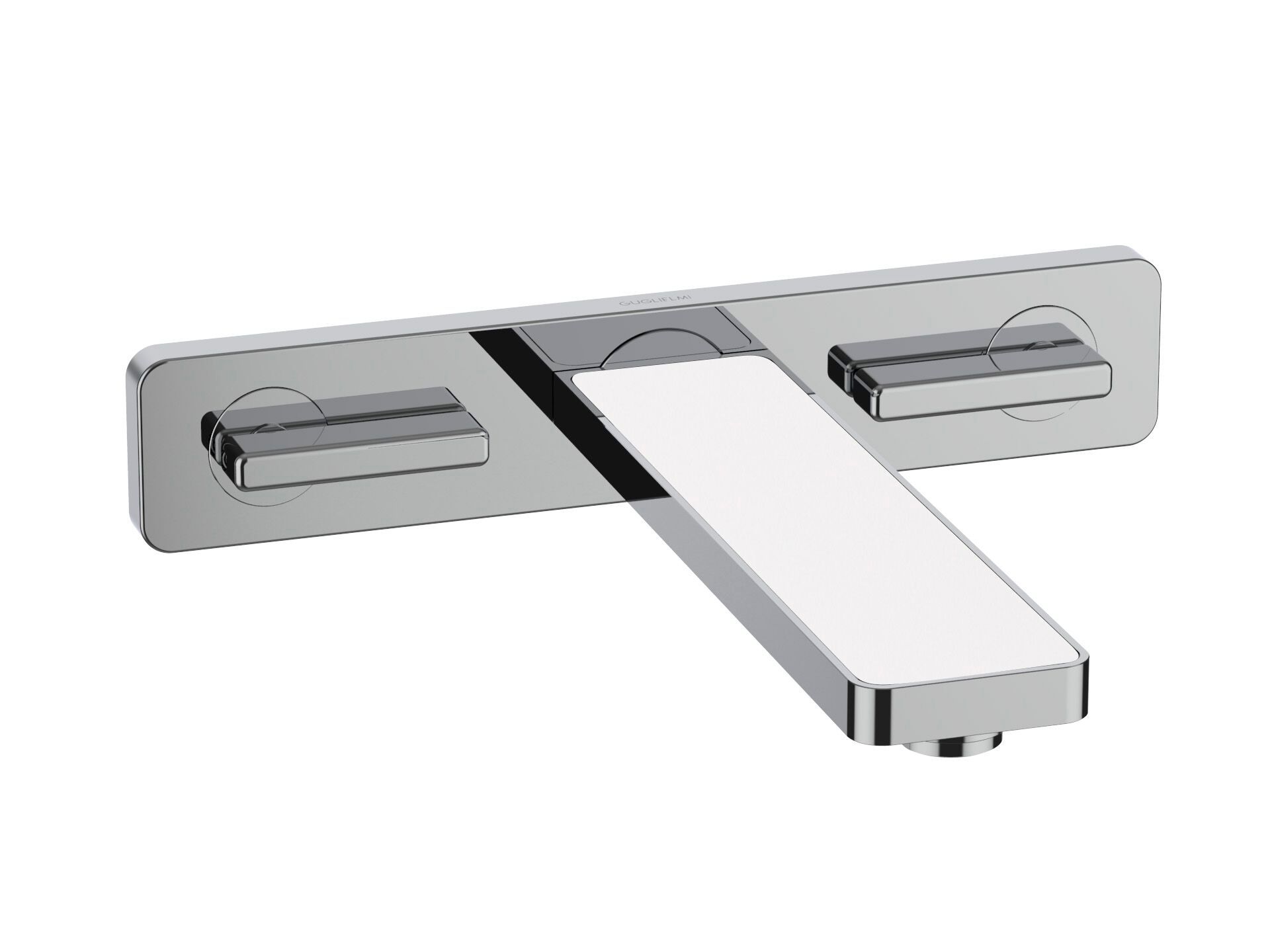 Настенный смеситель для раковины с 3 отверстиями без слива GUGLIELMI RUBINETTERIE GZero ARCH-00001726