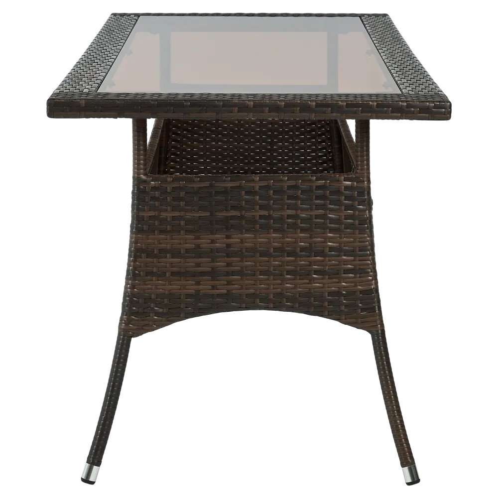 Садовый стол нераздвижной BEGINIA Elia 150x70 см сталь коричневый STLM-2067891 - Вид №6