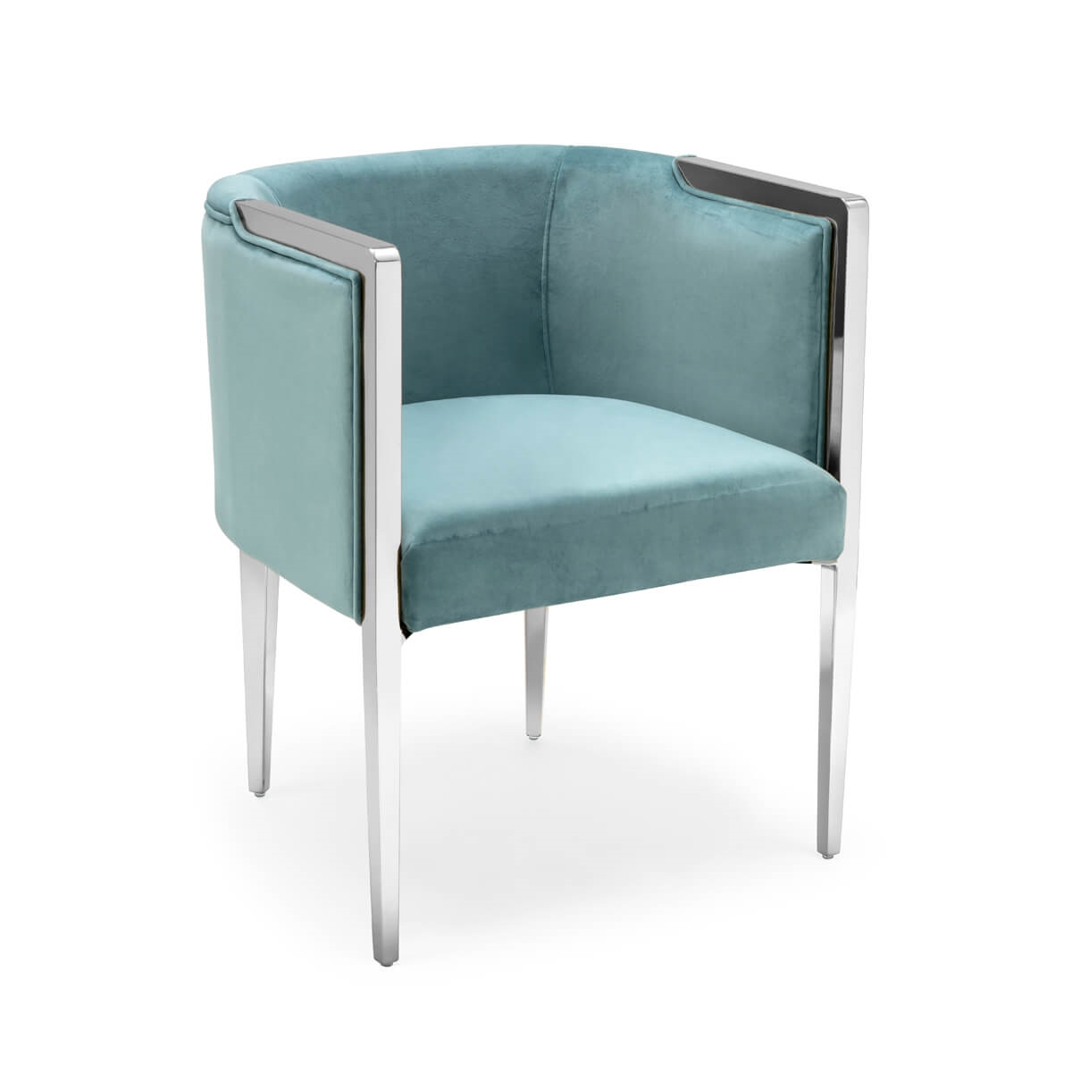 700417-18 ABHIKA СТУЛ GARDA ROUND WHITE/GOLD  - Вид №1