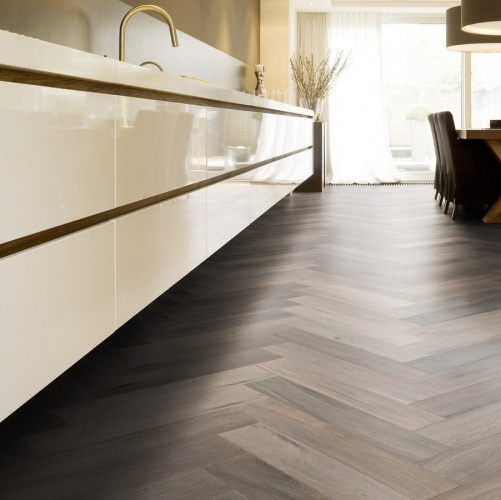 Паркет Ёлка Solidfloor New classic Кэнтрбери Дуб Натур с брашью (Текстурированная) 610х122 мм 1194938 - Вид №22