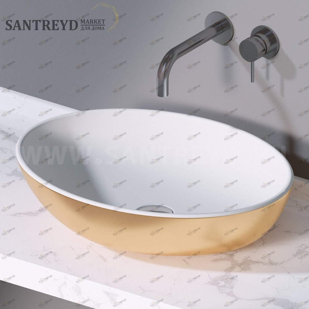 L243350 Накладная раковина на столешницу  овальная A. e T. Italia THIN AeT ITALIA