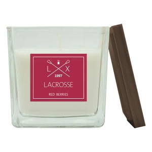 Свеча ароматическая в стекле 8х8 см "Красные ягоды" AMBIENTAIR  00-3880962 Красный